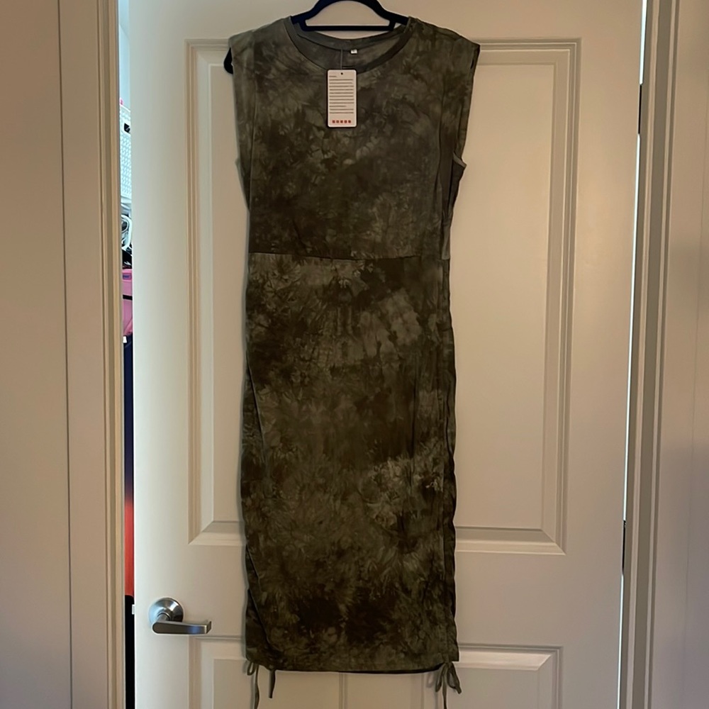 Tie Dye Mid Length Dress
